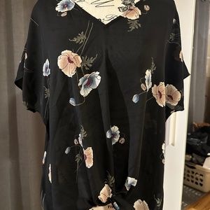 West Kei Floral Polyester Blouse